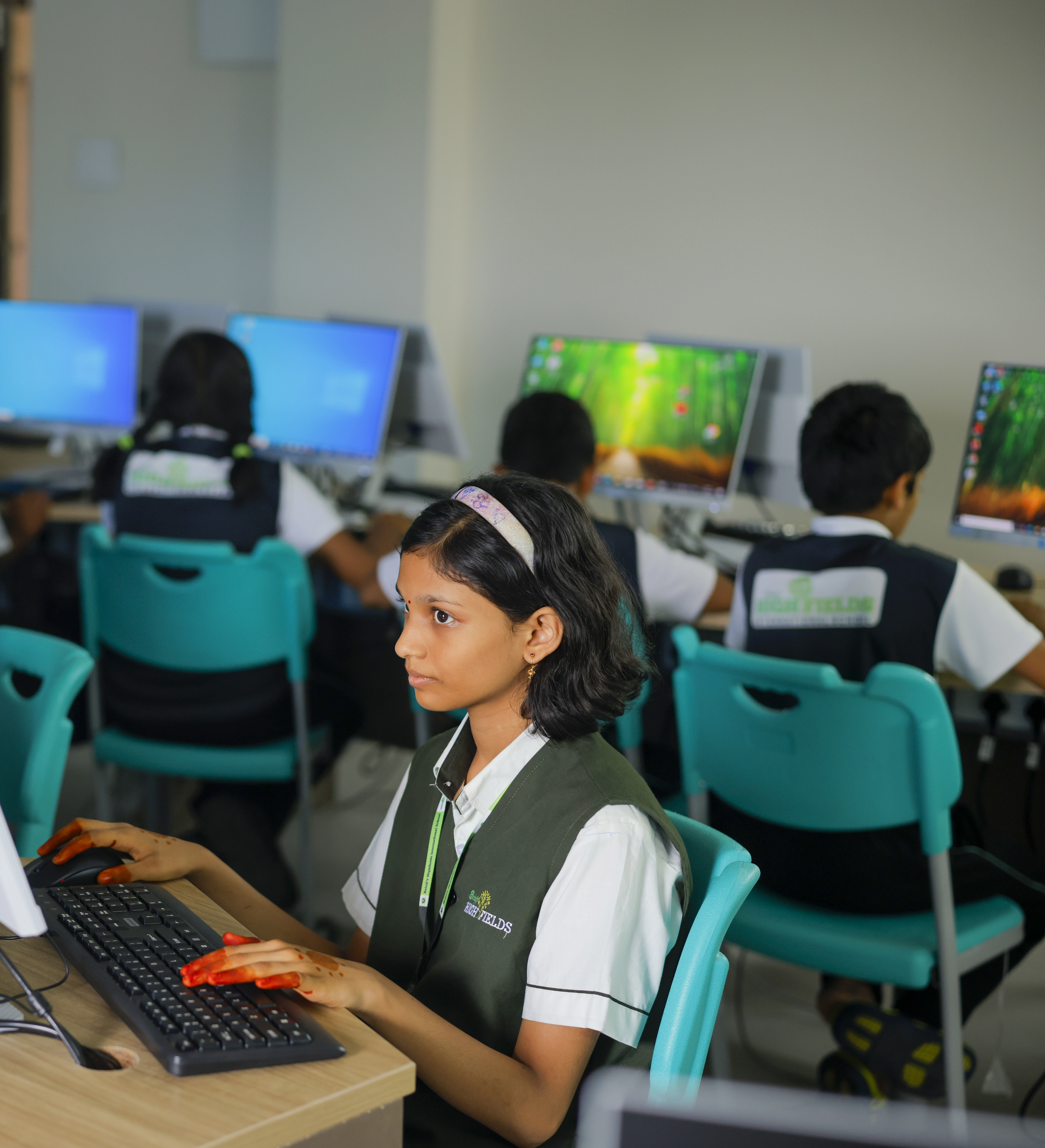 HighFields students learning in the computer laboratory